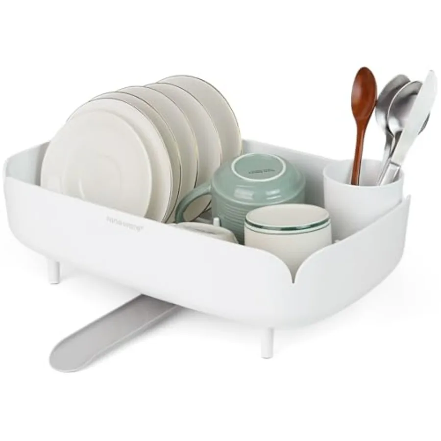 Split-Design Small Dish Drying Rack Space-Saving Dish Drainer for Small Kitchen Countertops White 9.5'' × 15.9'' × 4.9'' Ideal
Split-Design Small Dish Drying Rack Space-Saving Dish Drainer for Small Kitchen Countertops White 9.5'' × 15.9'' × 4.9'' Ideal