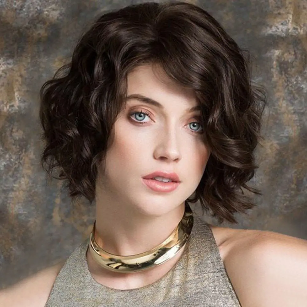 8 Inch Short Curly Wave Hair Brown Bob Wig Side Parting Wig for Women Natural Fluffy Daily Cosplay Party Use
8 Inch Short Curly Wave Hair Brown Bob Wig Side Parting Wig for Women Natural Fluffy Daily Cosplay Party Use