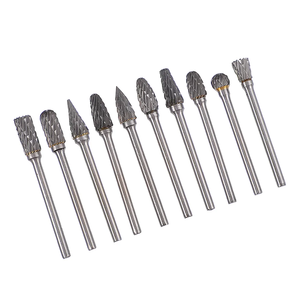 10pcs Tungsten Carbide Rotary Burrs Alloy High Hardness For Metal Deburring Precision Grinding Mold Repair Carbide
10pcs Tungsten Carbide Rotary Burrs Alloy High Hardness For Metal Deburring Precision Grinding Mold Repair Carbide
