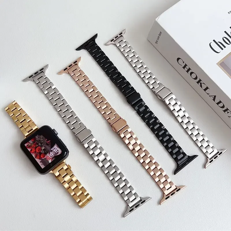 Women Slim Stainless Steel Strap For Apple Watch Band Ultra2 49mm 41mm 45mm Metals Bracelet For iwatch Series 9 8 7 SE 40mm 42mm
Women Slim Stainless Steel Strap For Apple Watch Band Ultra2 49mm 41mm 45mm Metals Bracelet For iwatch Series 9 8 7 SE 40mm 42mm