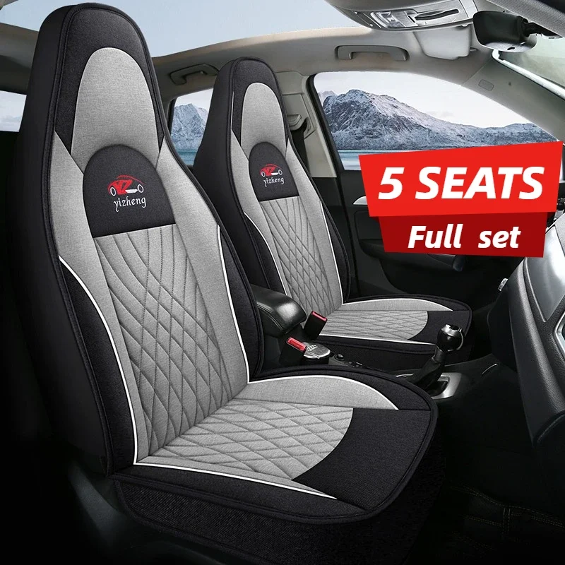 5-Seat Full Set Car Seat Covers Breathable Linen All-Season Durable Easy-Care One-Piece Seats Multi-Color
5-Seat Full Set Car Seat Covers Breathable Linen All-Season Durable Easy-Care One-Piece Seats Multi-Color