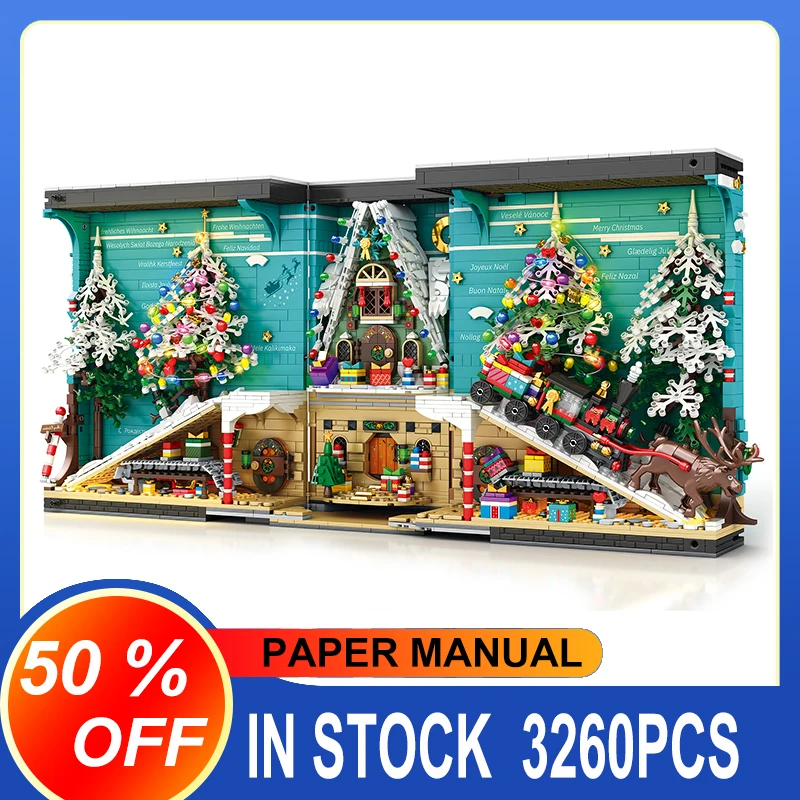 Reobrix MOC 66033 ChristmasThree Book Decoration LED Light Building Blocks Bricks Moulds Christmas Gift Toys For Kids
Reobrix MOC 66033 ChristmasThree Book Decoration LED Light Building Blocks Bricks Moulds Christmas Gift Toys For Kids