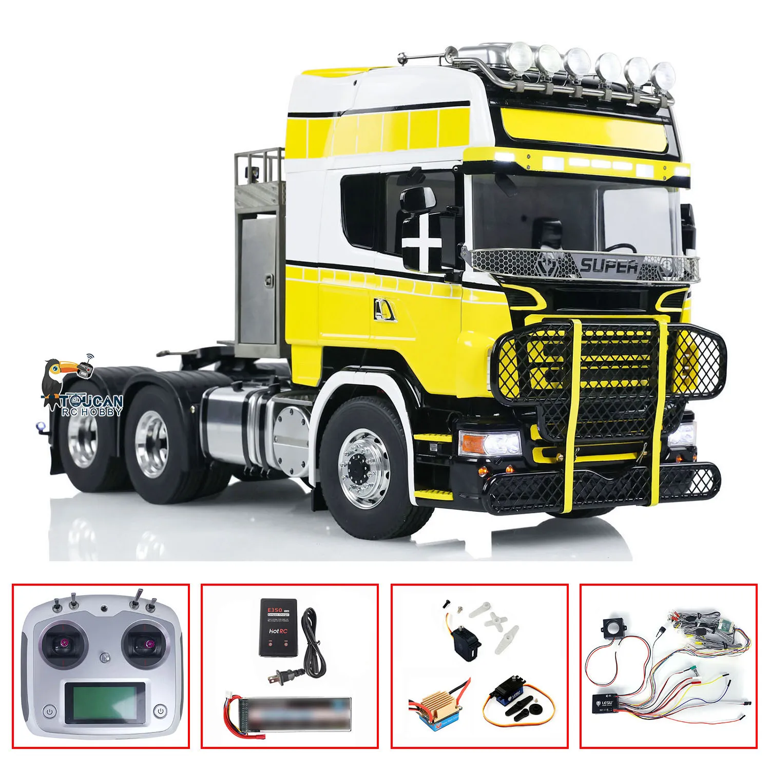 6x6 LESU 1/14 RC Tractor Truck Metal Chassis RTR Remote Control Car Sound Light Decorative Air Conditioner Toy THZH1780
6x6 LESU 1/14 RC Tractor Truck Metal Chassis RTR Remote Control Car Sound Light Decorative Air Conditioner Toy THZH1780