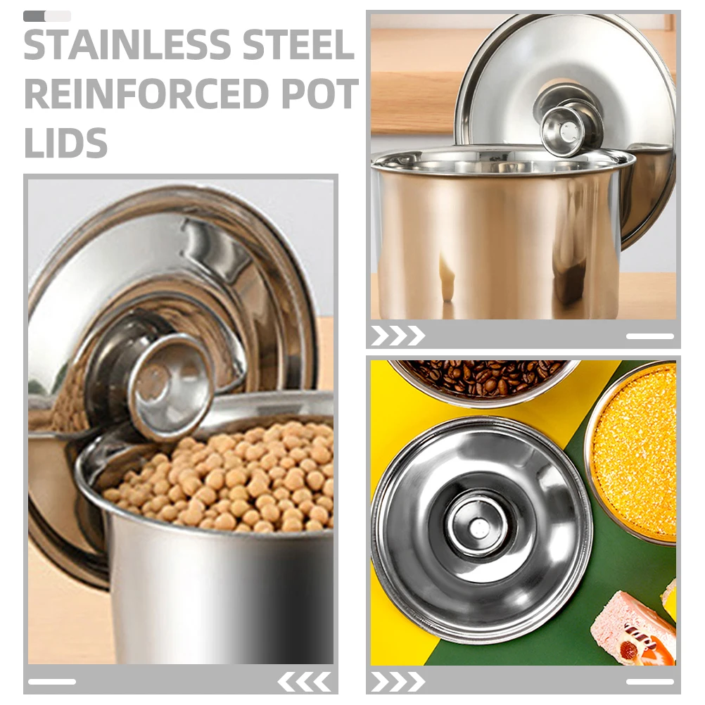 2 Pcs Seasoning Box Lid Spices Jars Lids Pot Cover Oil Stainless Steel for Pots Pans
2 Pcs Seasoning Box Lid Spices Jars Lids Pot Cover Oil Stainless Steel for Pots Pans