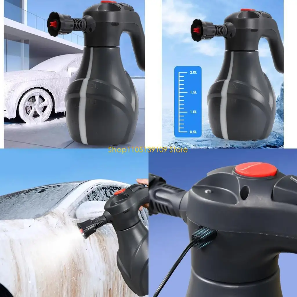 2Liters Electric Foam Sprayer Car Washing Foam Sprayer Can USB C Rechargeable Foaming Watering Can Car Wash Tool
2Liters Electric Foam Sprayer Car Washing Foam Sprayer Can USB C Rechargeable Foaming Watering Can Car Wash Tool
