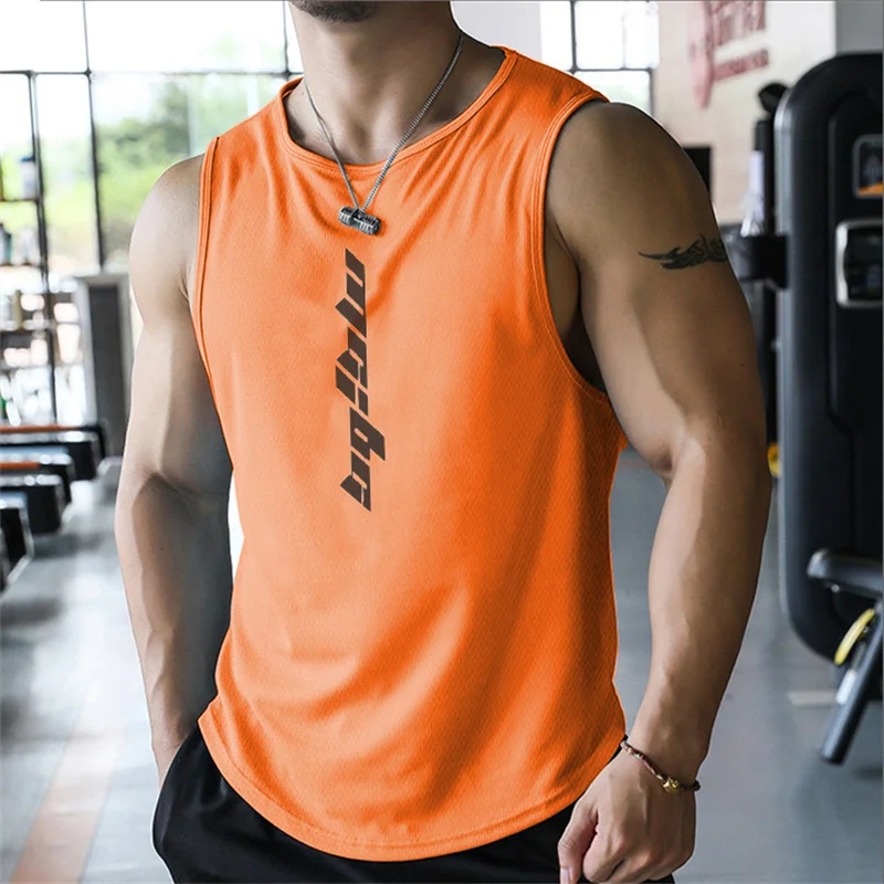 Summer Simple Letter Print Men's Round Neck Tank Top Gym Fitness Training Sports Vest Plus Size Man Sleeveless Shirt Casual Tees
Summer Simple Letter Print Men's Round Neck Tank Top Gym Fitness Training Sports Vest Plus Size Man Sleeveless Shirt Casual Tees