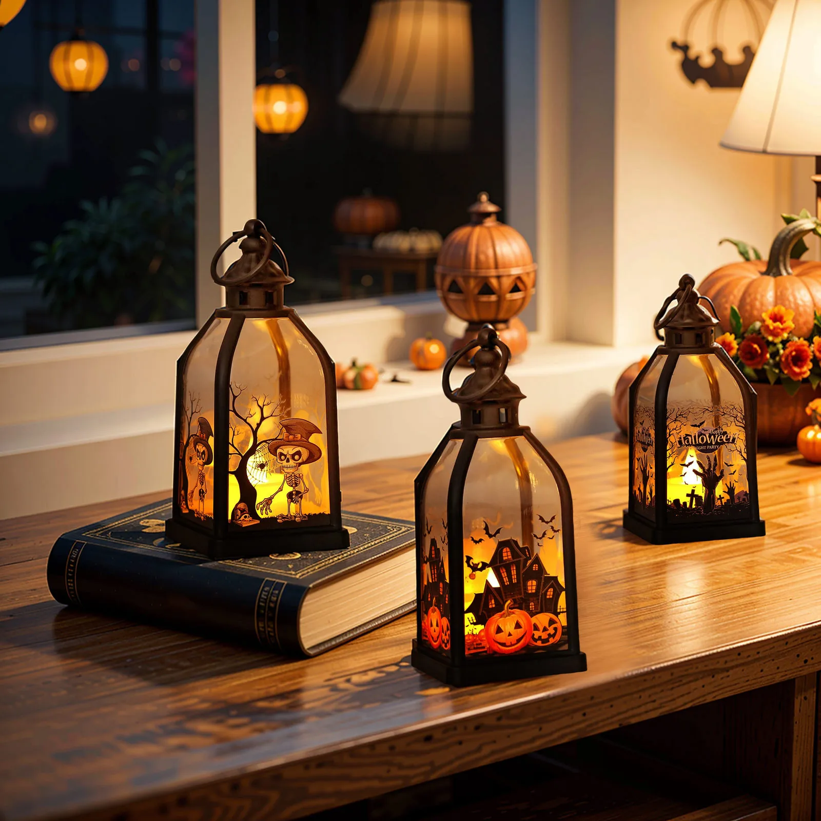 Portable Pumpkin Ghost Castle Lantern Lamp Hanging Led Lanterns Halloween Decoration Party Flame Haunted House Props Gift
Portable Pumpkin Ghost Castle Lantern Lamp Hanging Led Lanterns Halloween Decoration Party Flame Haunted House Props Gift
