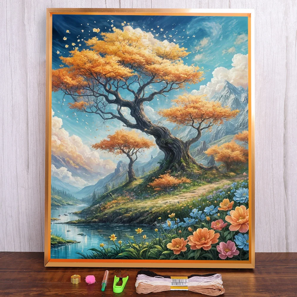 Fantasy Tree Landscape Printed Fabric 11CT Cross Stitch Set Embroidery Painting Craft Handiwork Hobby Room Decor Counted Sales
Fantasy Tree Landscape Printed Fabric 11CT Cross Stitch Set Embroidery Painting Craft Handiwork Hobby Room Decor Counted Sales