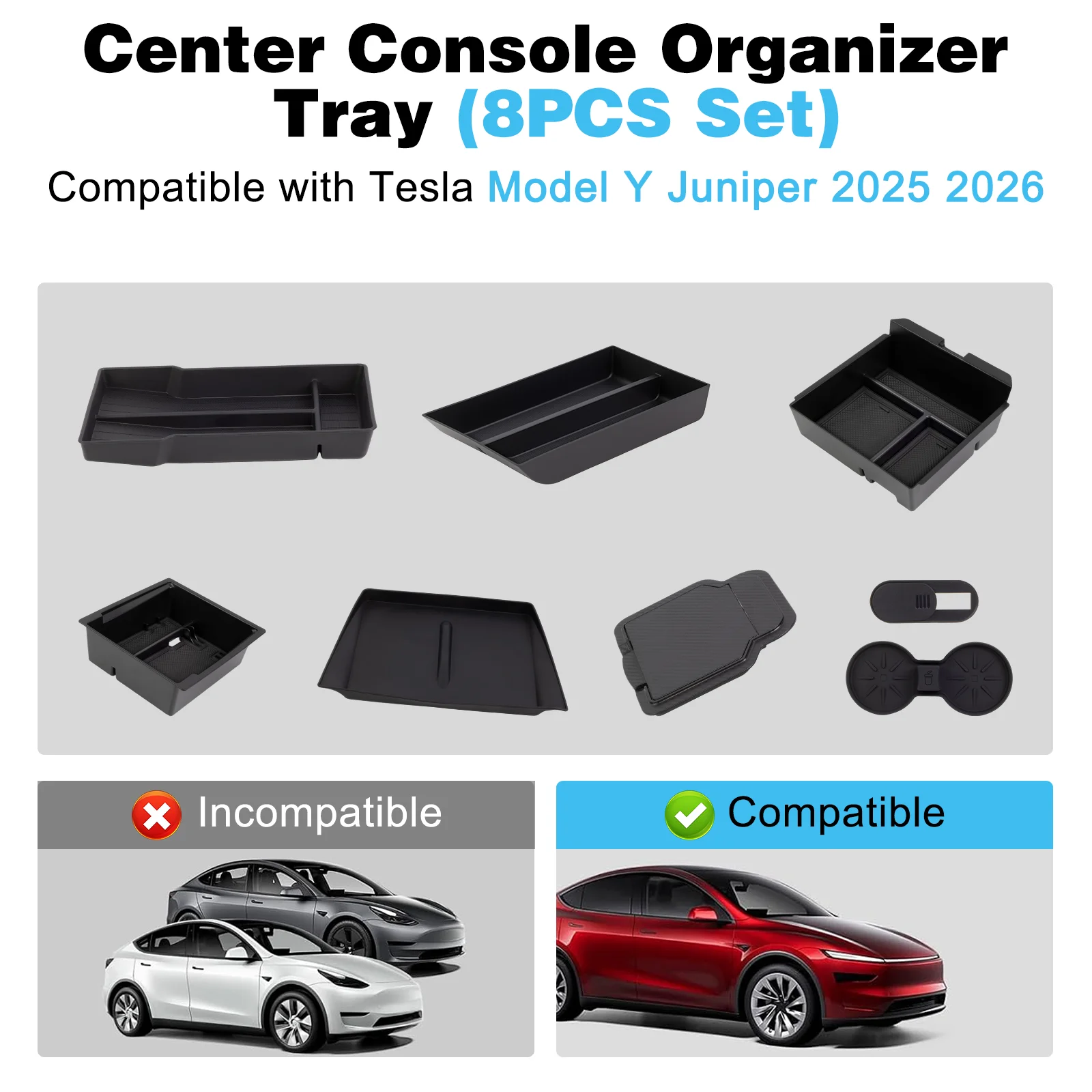 8PCS Center Console Organizer Trays For Tesla Model Y Juniper 2025 Wireless Charging Mat 2026 Water Cup Mat Silicone
8PCS Center Console Organizer Trays For Tesla Model Y Juniper 2025 Wireless Charging Mat 2026 Water Cup Mat Silicone