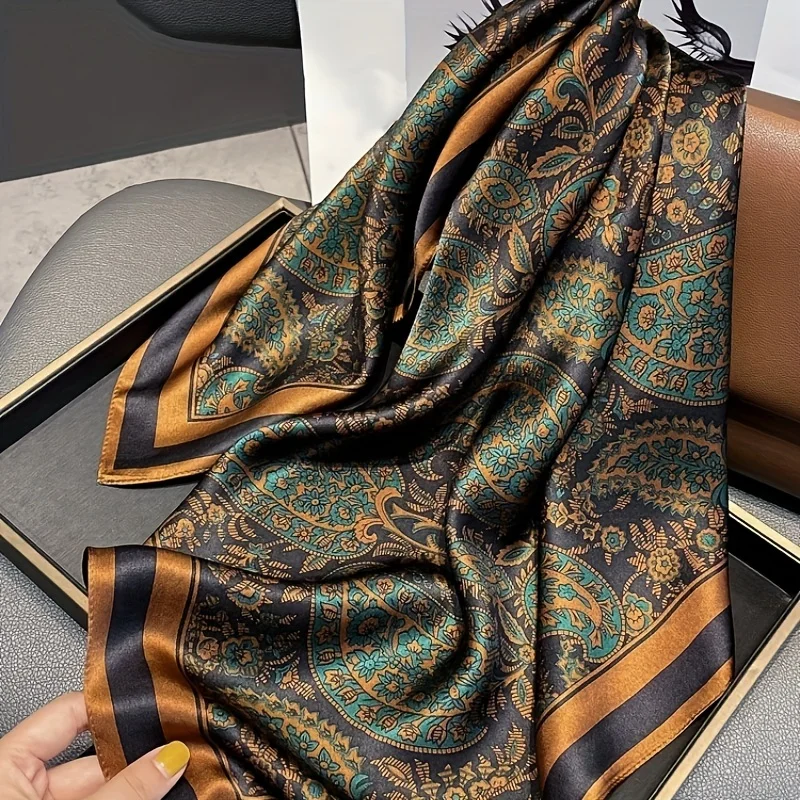Flower Silk Square Scarf Women Satin Shawl Wrap Hijab Female Hair Band Wrist Luxury Headkerchief 70*70cm Echarpe 2024 Bandana
Flower Silk Square Scarf Women Satin Shawl Wrap Hijab Female Hair Band Wrist Luxury Headkerchief 70*70cm Echarpe 2024 Bandana