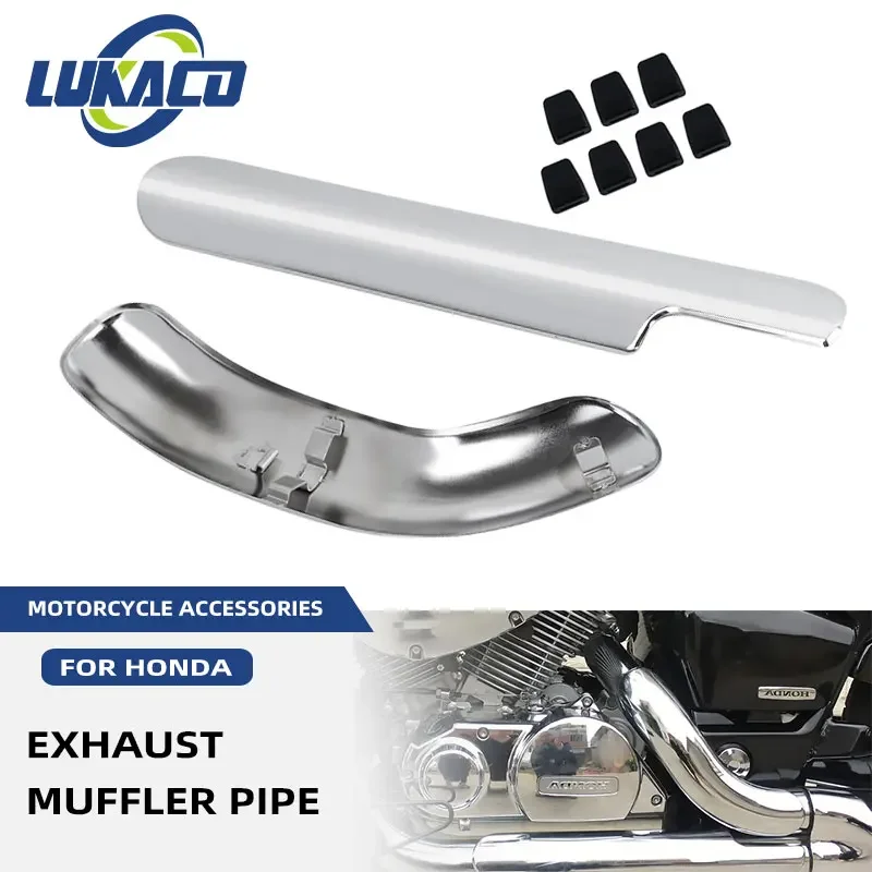 Motorcycle Exhaust Muffler Pipe Leg Protector Chrome Curved Heat Shield Cover Guard For Honda Shadow ACE VT400 VT750 1997-2025
Motorcycle Exhaust Muffler Pipe Leg Protector Chrome Curved Heat Shield Cover Guard For Honda Shadow ACE VT400 VT750 1997-2025