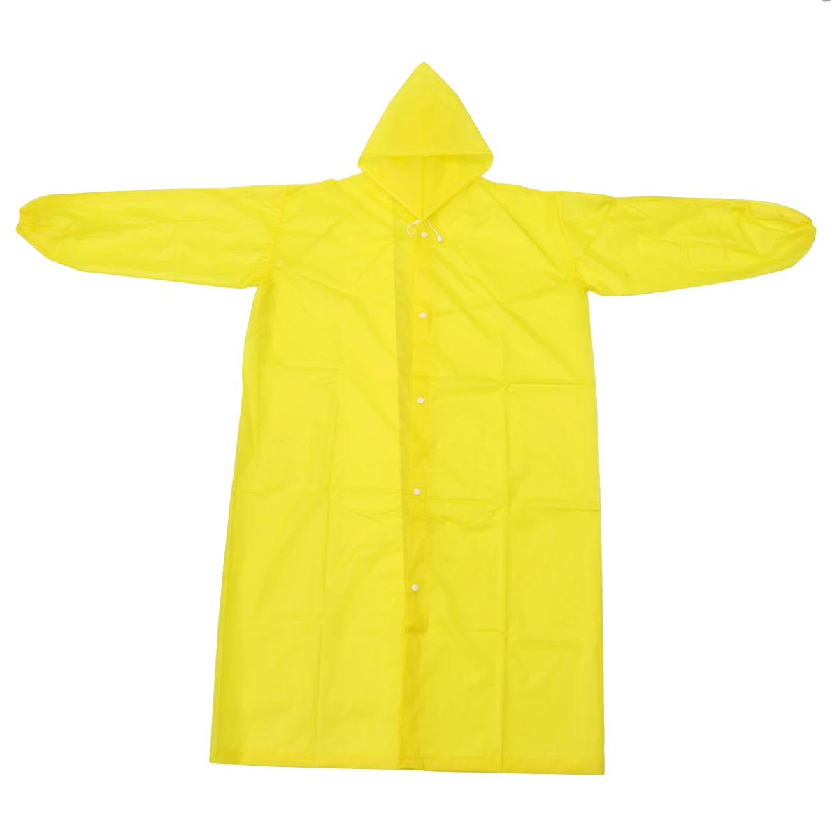Reusable Adult Transparent Raincoat Waterproof Breathable Eva Poncho with Hood Elastic Cuff for Outdoor Activities Yellow
Reusable Adult Transparent Raincoat Waterproof Breathable Eva Poncho with Hood Elastic Cuff for Outdoor Activities Yellow