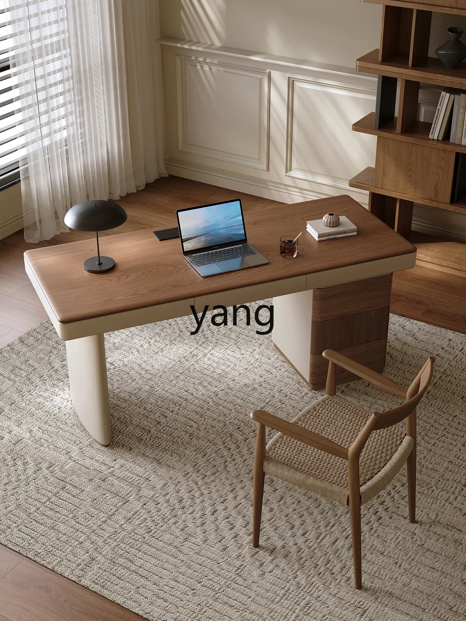 LMM Desk Light Luxury Modern Minimalist Workbench Solid Wood
LMM Desk Light Luxury Modern Minimalist Workbench Solid Wood