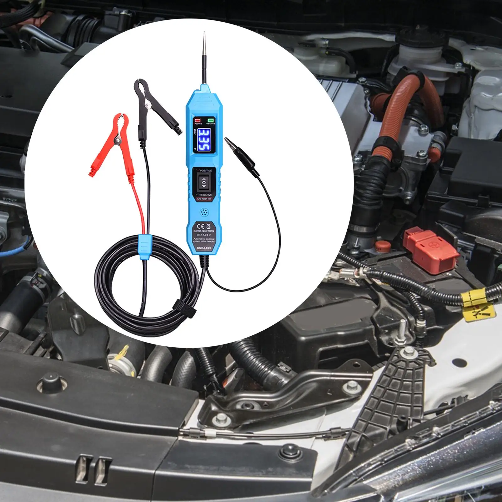 Power Probe Tester 3.5-36V DC Automotive Test Light Car Electric Circuit Tester for Motorcycle Vehicles Cars Truck Trailers
Power Probe Tester 3.5-36V DC Automotive Test Light Car Electric Circuit Tester for Motorcycle Vehicles Cars Truck Trailers