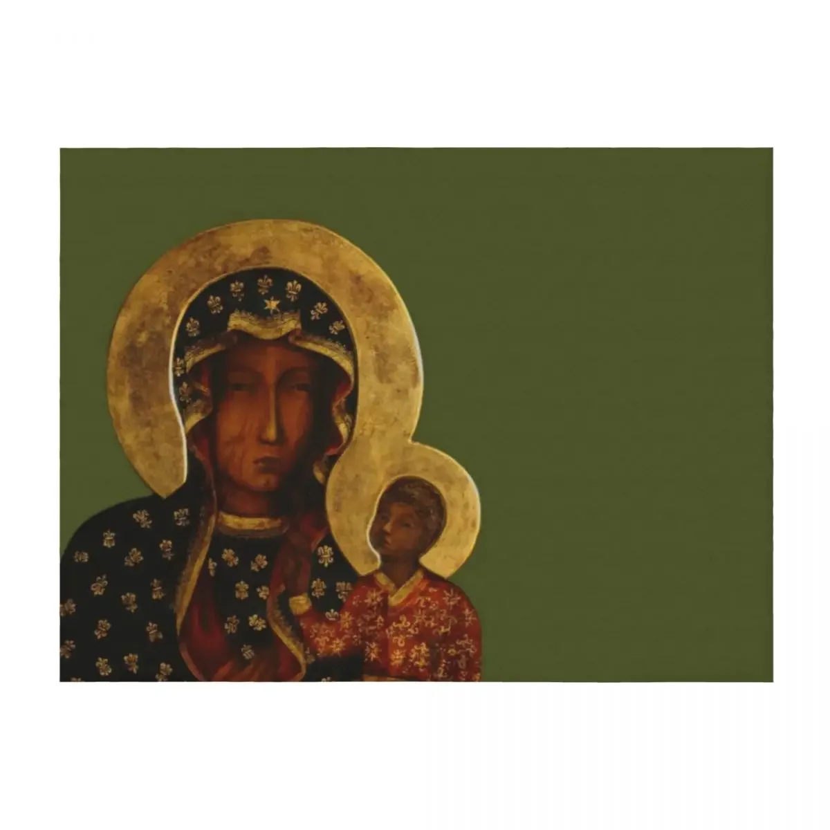 The Black Madonna of Czestochowa, Our Lady of Czstochowa, Blessed Virgin Mary Throw Blanket manga Travel sofa bed Blankets 
The Black Madonna of Czestochowa, Our Lady of Czstochowa, Blessed Virgin Mary Throw Blanket manga Travel sofa bed Blankets