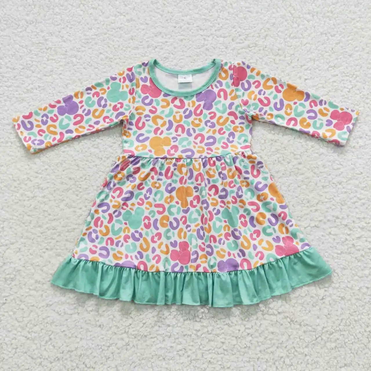 GLD0283 Kids Boutique Clothes Long Sleeve Milk Silk Leopard Print Baby Girl Dress
GLD0283 Kids Boutique Clothes Long Sleeve Milk Silk Leopard Print Baby Girl Dress