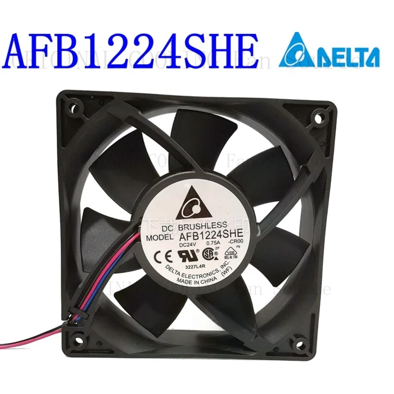 H B FOR Delta AFB1224SHE-CR00 DC24V 0.75A 3-Wire Cooling Fan
H B FOR Delta AFB1224SHE-CR00 DC24V 0.75A 3-Wire Cooling Fan