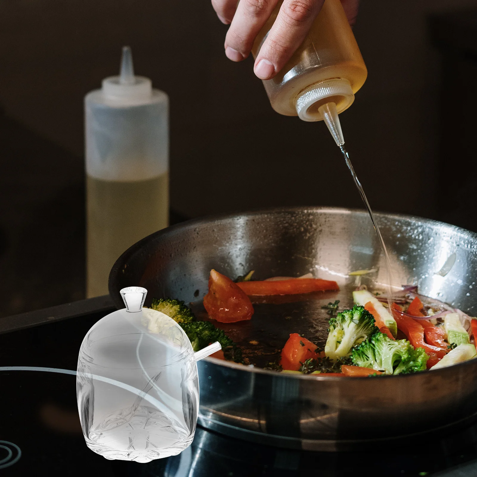 Acrylic Seasoning Bottles Kitchen Condiment Holder Sturdy Trustworthy Storage Jar Easy Clean Long Time Use Condiment Holder 
Acrylic Seasoning Bottles Kitchen Condiment Holder Sturdy Trustworthy Storage Jar Easy Clean Long Time Use Condiment Holder