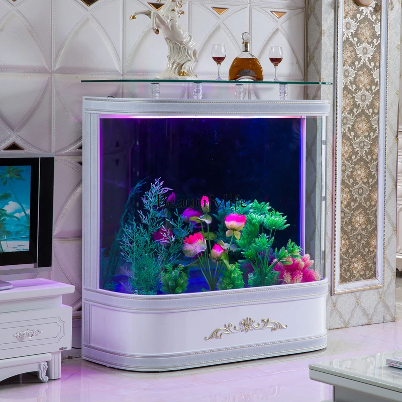 Arc fish tank aquarium European goldfish tank glass living room household wall semi-circular medium 1.2 ecological
Arc fish tank aquarium European goldfish tank glass living room household wall semi-circular medium 1.2 ecological