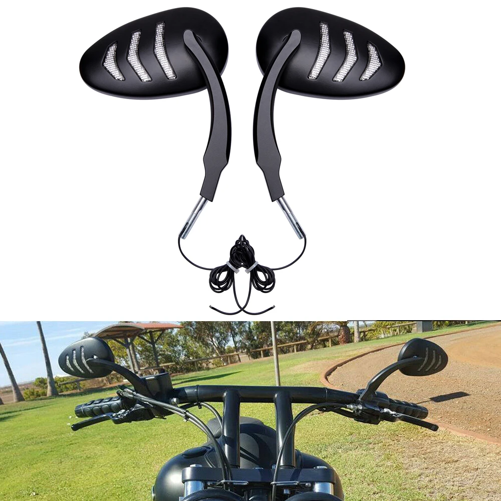 Motorcycle Rear View Mirrors With LED Amber Turn Signal Light For Harley Davidson Road King Dyna Lights Side Mirror
Motorcycle Rear View Mirrors With LED Amber Turn Signal Light For Harley Davidson Road King Dyna Lights Side Mirror