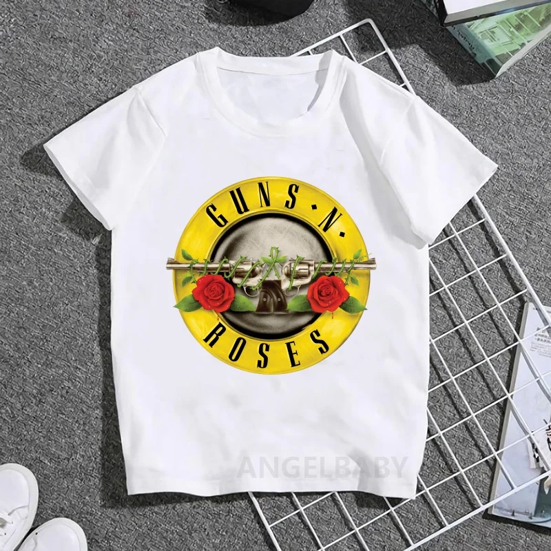 Hot Sale Gun N Roses Rock Band Print Fashion Kids T shirt Girls Summer Tops Baby Boys Clothes Children Short Sleeve T-shirts
Hot Sale Gun N Roses Rock Band Print Fashion Kids T shirt Girls Summer Tops Baby Boys Clothes Children Short Sleeve T-shirts