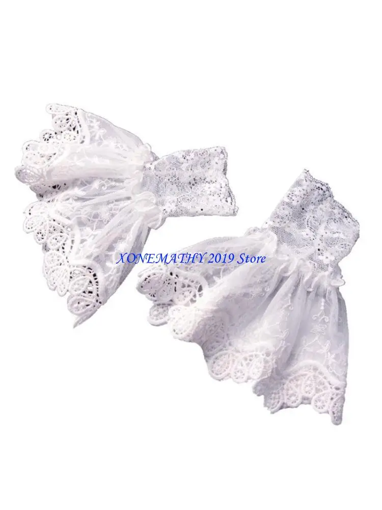 F42F Female Sweater Fake Sleeves Hollow Out Crochet Floral Lace Horn Cuffs Embroidery Flounces Elastic Wrist Warmers
F42F Female Sweater Fake Sleeves Hollow Out Crochet Floral Lace Horn Cuffs Embroidery Flounces Elastic Wrist Warmers