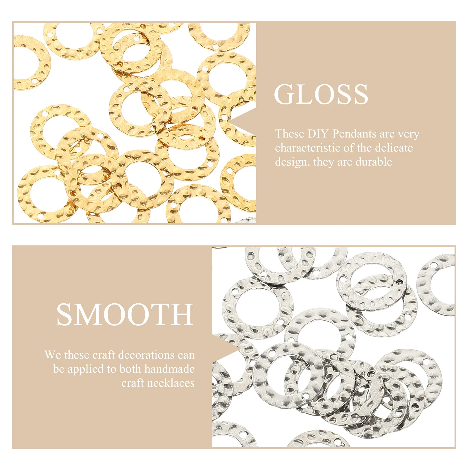 40Pcs Circle Jewelry Making Charms Handmade Stainless Steel Ornaments for DIY Bracelets Necklaces Earrings Accessories Pendants
40Pcs Circle Jewelry Making Charms Handmade Stainless Steel Ornaments for DIY Bracelets Necklaces Earrings Accessories Pendants