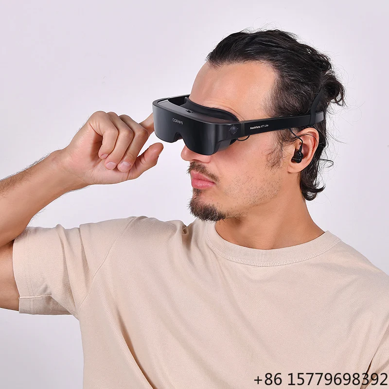 Immersive 3D 800" Hardware Smart Glasses Head Mounted Virtual Reality Display, Private Cinema Gaming Stock
Immersive 3D 800" Hardware Smart Glasses Head Mounted Virtual Reality Display, Private Cinema Gaming Stock