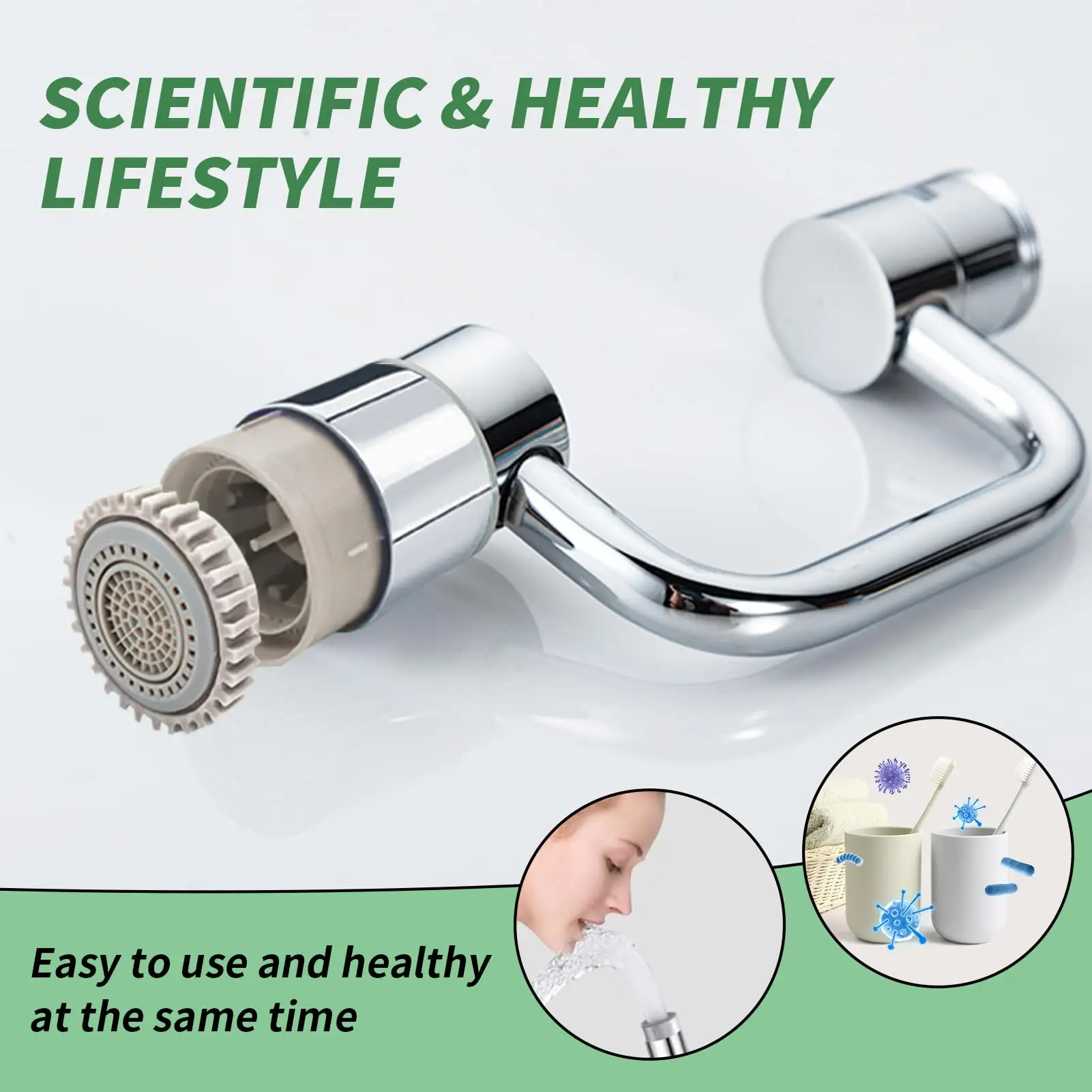 Удлинитель аэратора для смесителя для раковины 1440° Поворотный удлинитель для смесителя Для малышей Режимы распыления Вращающийся удлинитель кухонного смесителя для ванной комнаты
Удлинитель аэратора для смесителя для раковины 1440° Поворотный удлинитель для смесителя Для малышей Режимы распыления Вращающийся удлинитель кухонного смесителя для ванной комнаты