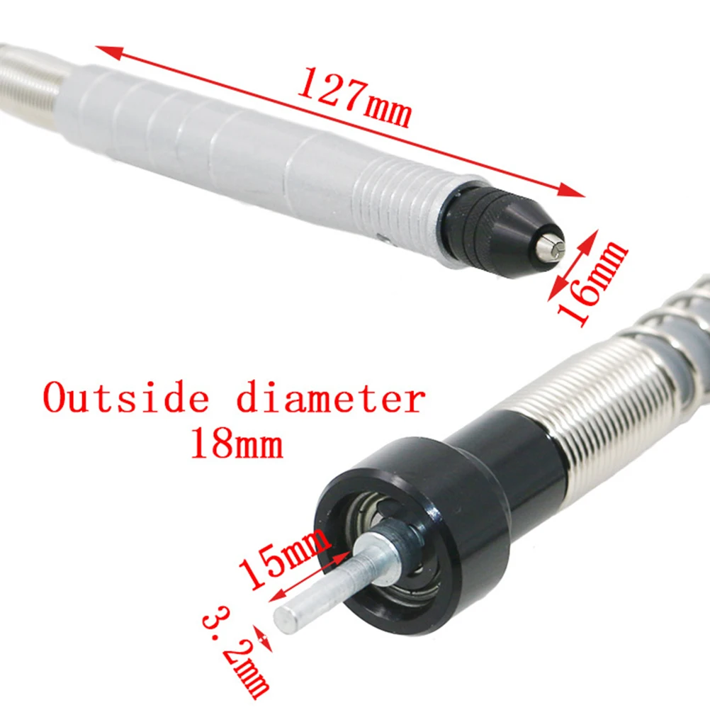 1Pcs Flexible Shaft Extension 3.2mm Drill Bit Holder Rotary Grinder Tool Silver Metal Handle for Grinding Polishing Carving 
1Pcs Flexible Shaft Extension 3.2mm Drill Bit Holder Rotary Grinder Tool Silver Metal Handle for Grinding Polishing Carving