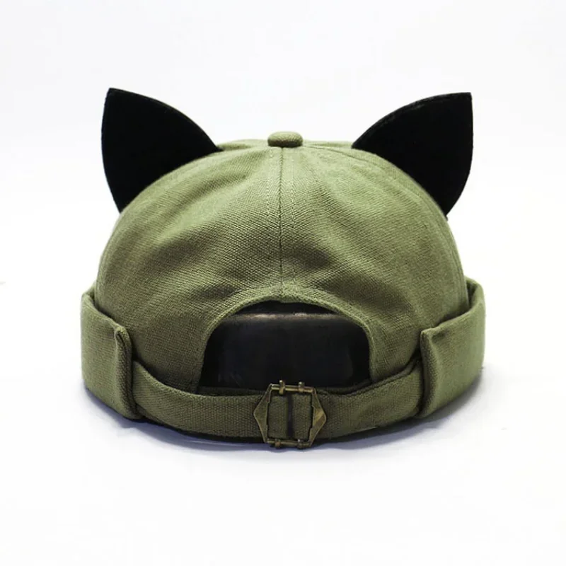Solid Color Kawaii Girl's Hat Cute Cat Ears Dome Hat Men Women Melon Beanie Cap Unisex Adjustable All Match Spring Summer Cap
Solid Color Kawaii Girl's Hat Cute Cat Ears Dome Hat Men Women Melon Beanie Cap Unisex Adjustable All Match Spring Summer Cap