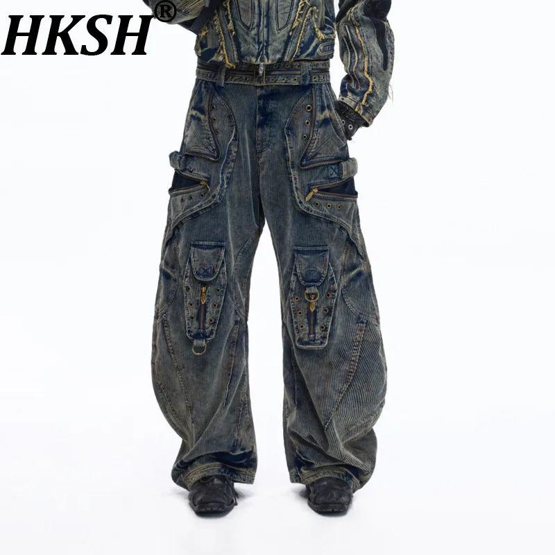 Мужские брюки карго HKSH в винтажном стиле с широкими штанинами, из вельвета, с эффектом потертости, с множеством карманов, на ремне, для весны и осени, модель HK19005
Мужские брюки карго HKSH в винтажном стиле с широкими штанинами, из вельвета, с эффектом потертости, с множеством карманов, на ремне, для весны и осени, модель HK19005