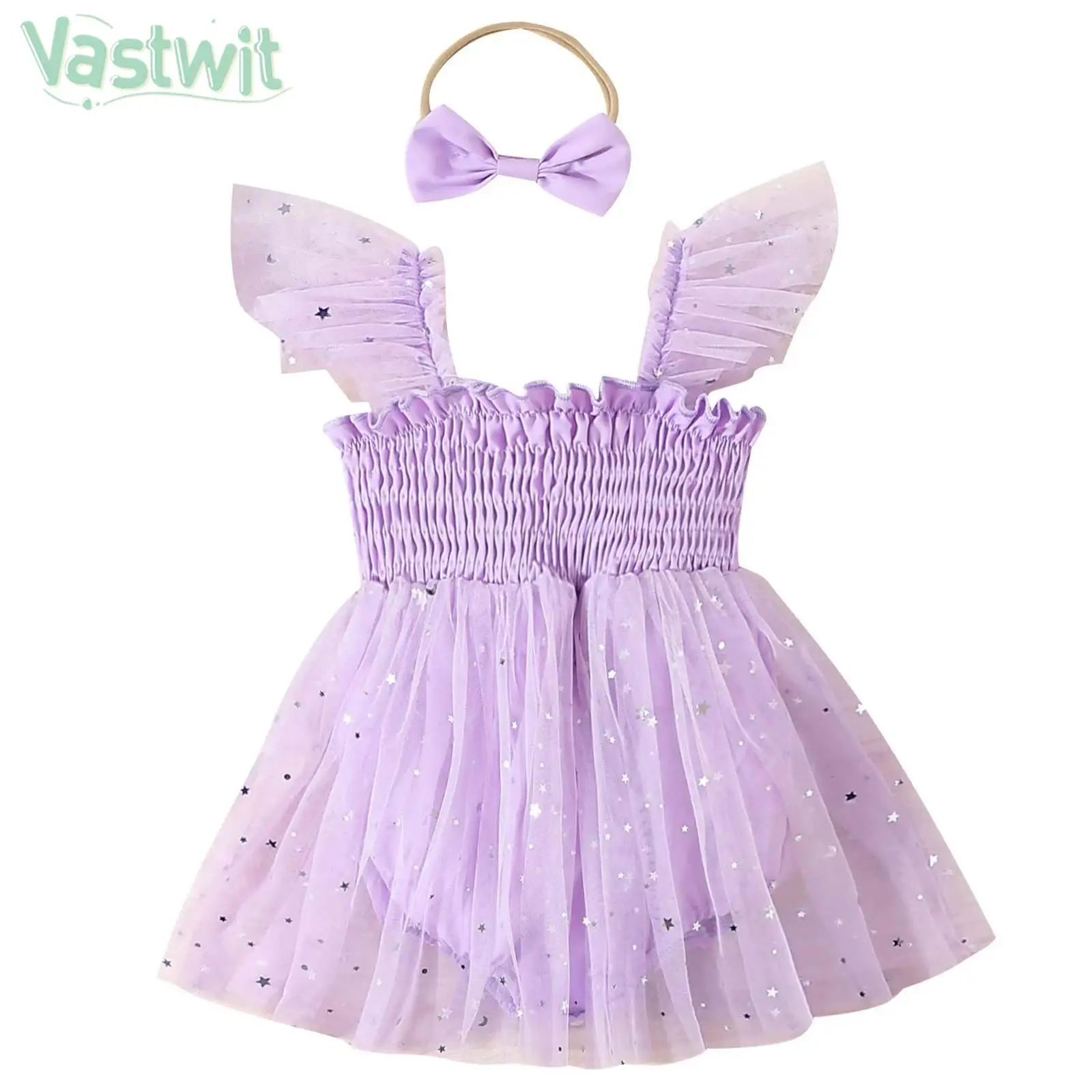Infant Girls Summer Sweet Cute Romper Dress Sequins Star Mesh Tutu Bodysuit with Headband Daily Wedding Birthday Party Clothes
Infant Girls Summer Sweet Cute Romper Dress Sequins Star Mesh Tutu Bodysuit with Headband Daily Wedding Birthday Party Clothes
