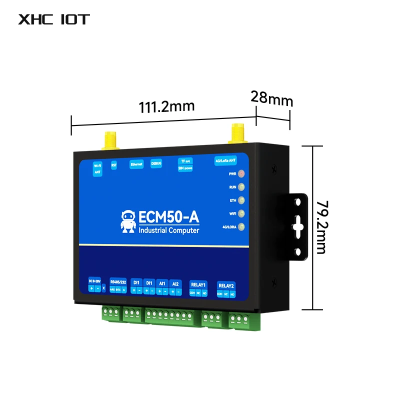 Промышленный контроллер XHCIOT ECM50: шлюз RTU Modbus Ethernet, RS485, RS232, ESP32, Python, LoRa, высокопроизводительная радиосвязь
Промышленный контроллер XHCIOT ECM50: шлюз RTU Modbus Ethernet, RS485, RS232, ESP32, Python, LoRa, высокопроизводительная радиосвязь