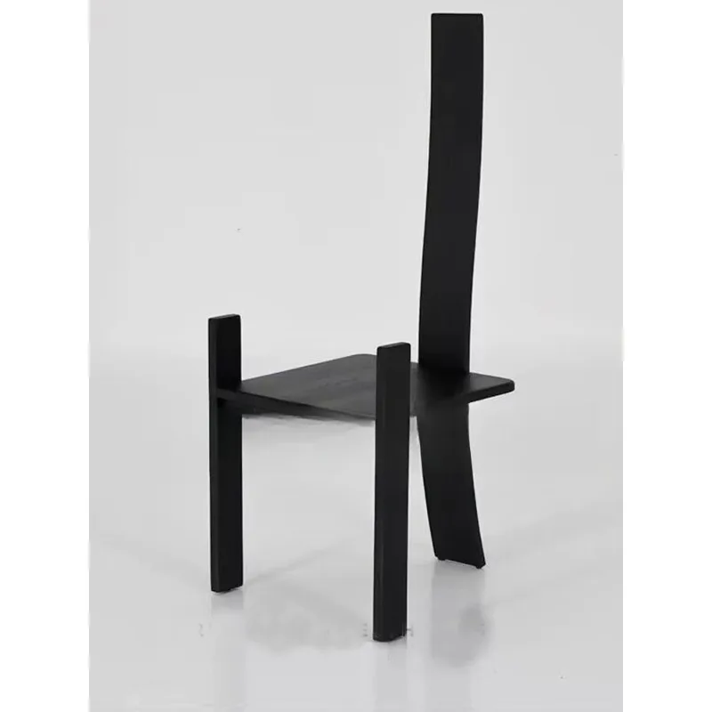 Retro solid wood dining chair, designer silent wind solid wood decorative chair, homestay dining chair black 
Retro solid wood dining chair, designer silent wind solid wood decorative chair, homestay dining chair black