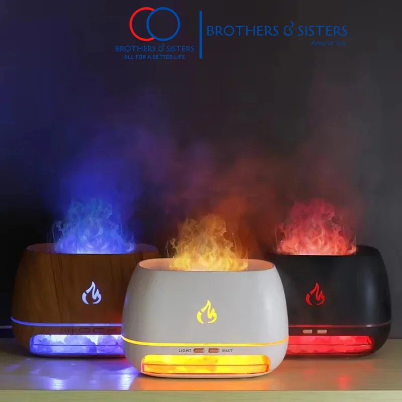 Electic Aroma Diffuser Machine Led Essential Oil Flame Lamp Diffuser Aromatherapy Air Humidifier Simulated Flame for Home
Electic Aroma Diffuser Machine Led Essential Oil Flame Lamp Diffuser Aromatherapy Air Humidifier Simulated Flame for Home