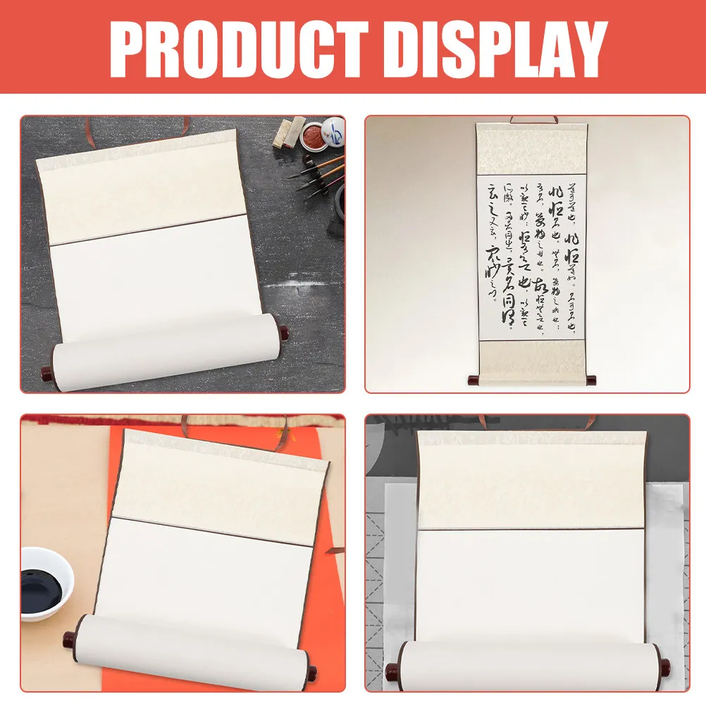 Blank Hanging Scroll Chinese Calligraphy Paper Premium Rice Paper for Brush Writing Painting Drawing Scroll Art Wall Decor Home
Blank Hanging Scroll Chinese Calligraphy Paper Premium Rice Paper for Brush Writing Painting Drawing Scroll Art Wall Decor Home