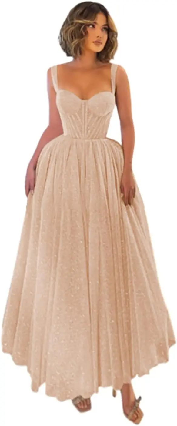 Corset Glitter Tulle Prom Dress for Teen Luxury Sequin Sweetheart Neck Ankle Length Formal Ball Gown Ball Gown Evening Dress
Corset Glitter Tulle Prom Dress for Teen Luxury Sequin Sweetheart Neck Ankle Length Formal Ball Gown Ball Gown Evening Dress