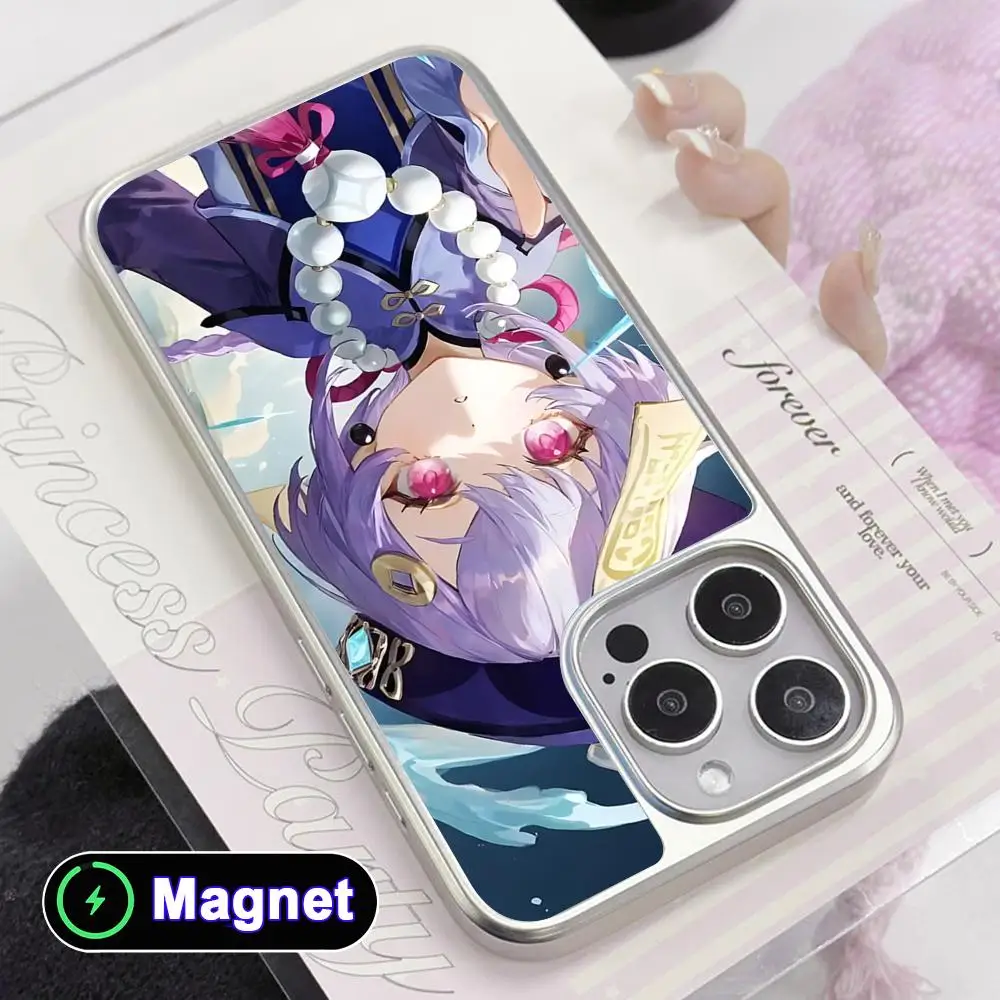 Game GI Qiqi Phone Case for iPhone 17 16 15 14 13 12 11 Air Pro Max Plus Electroplated Silver Magnet Cover
Game GI Qiqi Phone Case for iPhone 17 16 15 14 13 12 11 Air Pro Max Plus Electroplated Silver Magnet Cover