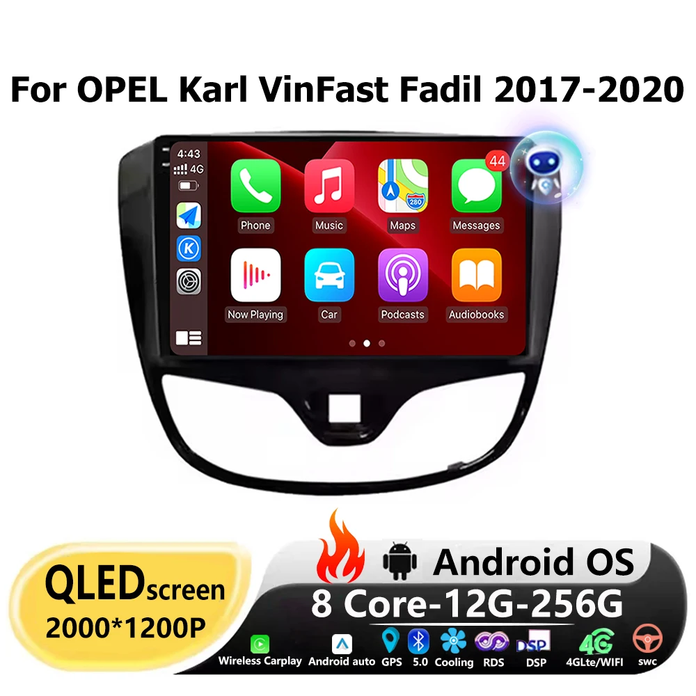 Автомобильный Android-радио Carplay для OPEL Karl VinFast Fadil 2017-2020 Видео Аудио Мультимедийный плеер 8-ядерный авторадио 4G BT FM
Автомобильный Android-радио Carplay для OPEL Karl VinFast Fadil 2017-2020 Видео Аудио Мультимедийный плеер 8-ядерный авторадио 4G BT FM