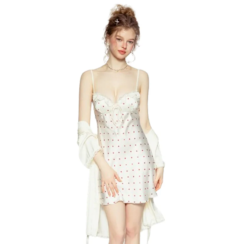 Sexy Backless Satin Printed Nightgown With Chest Pads A-line Skirt Hip-covering And Slimming Effect Nightgown Dress Casual 9MJT
Sexy Backless Satin Printed Nightgown With Chest Pads A-line Skirt Hip-covering And Slimming Effect Nightgown Dress Casual 9MJT