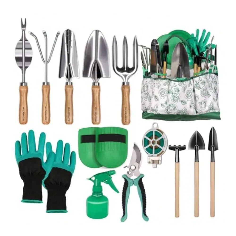 Gardening Hand Tool Kit 14PCS Heavy Duty Stainl Steel Garden Tool Set With Floral Garden Tote Outdoor Gardening Transplanting G
Gardening Hand Tool Kit 14PCS Heavy Duty Stainl Steel Garden Tool Set With Floral Garden Tote Outdoor Gardening Transplanting G