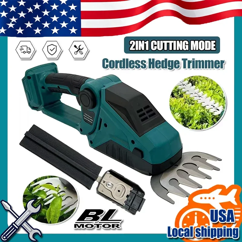 Fit Makita Cordless Hedge Trimmer 2in1 Mini Handheld Electric Grass Shears Operated Shrubbery Trimmer for Garden for 18V Battery
Fit Makita Cordless Hedge Trimmer 2in1 Mini Handheld Electric Grass Shears Operated Shrubbery Trimmer for Garden for 18V Battery