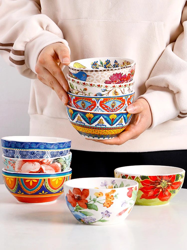 American Sle Cerc Bowl Underglaze Color Rice Bowl Home Sweet Dert Bowl Creative 47 Inches round Small Soup Bowl
American Sle Cerc Bowl Underglaze Color Rice Bowl Home Sweet Dert Bowl Creative 47 Inches round Small Soup Bowl