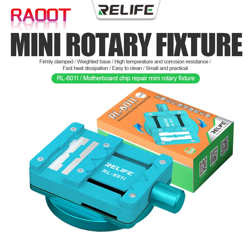 RELIFE RL-601I Multi-function Rotaty Fixture for Mobile Phone Motherboard Chip CPU BGA PCB Clamp IC Murization Tin Planting Tool
RELIFE RL-601I Multi-function Rotaty Fixture for Mobile Phone Motherboard Chip CPU BGA PCB Clamp IC Murization Tin Planting Tool