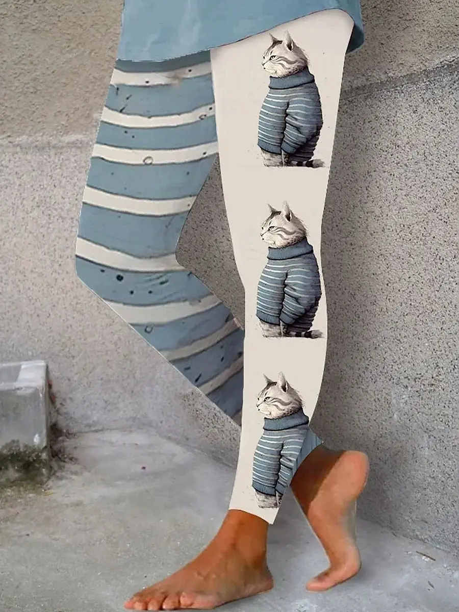 Женские брюки для йоги с 3D принтом Lonely Cats, модные повседневные спортивные эластичные брюки на открытом воздухе, повседневные леггинсы с высокой талией в стиле Y2k 
Женские брюки для йоги с 3D принтом Lonely Cats, модные повседневные спортивные эластичные брюки на открытом воздухе, повседневные леггинсы с высокой талией в стиле Y2k