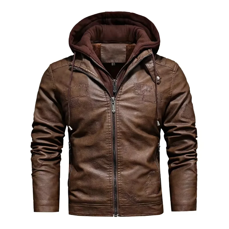 Male New Fashion PU Coats Clothes Autumn Winter Men's Vintage Casual Trendy Simple Basic Detachable Hooded Faux Leather Jackets
Male New Fashion PU Coats Clothes Autumn Winter Men's Vintage Casual Trendy Simple Basic Detachable Hooded Faux Leather Jackets