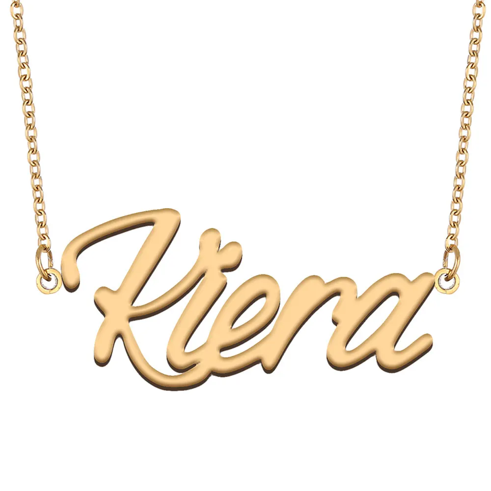 Kiera Name Necklace for Women Stainless Steel Jewelry Gold Color Nameplate Pendant Collares Para Mujer Letters Choker
Kiera Name Necklace for Women Stainless Steel Jewelry Gold Color Nameplate Pendant Collares Para Mujer Letters Choker