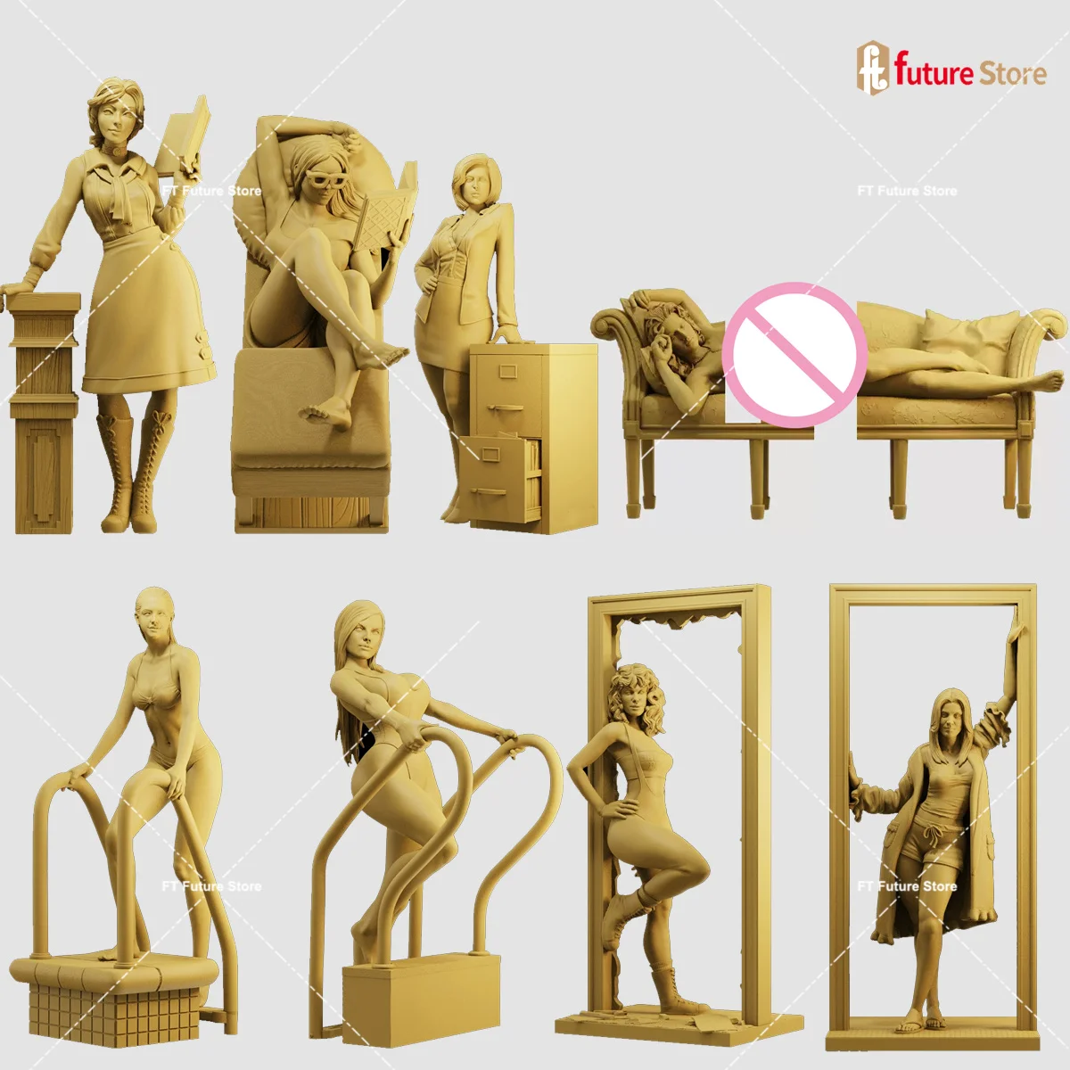 Miniature Figure 1/64 1/43 1/35 Beauty Female Sofa Swimming Pool Figures Mini Doll Model 3D Print Figurine Scene Props Decor 
Miniature Figure 1/64 1/43 1/35 Beauty Female Sofa Swimming Pool Figures Mini Doll Model 3D Print Figurine Scene Props Decor