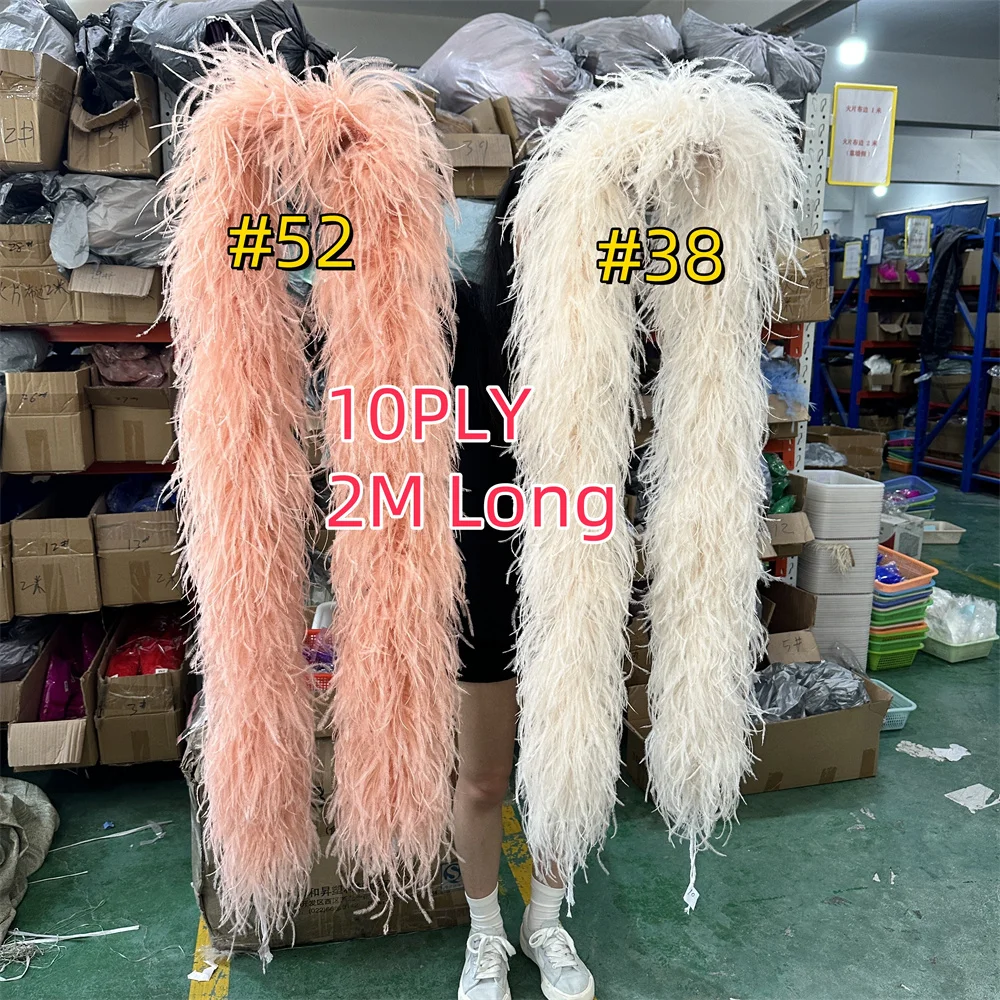 1-20Ply Multiple Colour Fluffy Ostrich Feathers Boa Shawl for Wedding Party Clothing Decoration Accessories 2 Meter Wholesale
1-20Ply Multiple Colour Fluffy Ostrich Feathers Boa Shawl for Wedding Party Clothing Decoration Accessories 2 Meter Wholesale